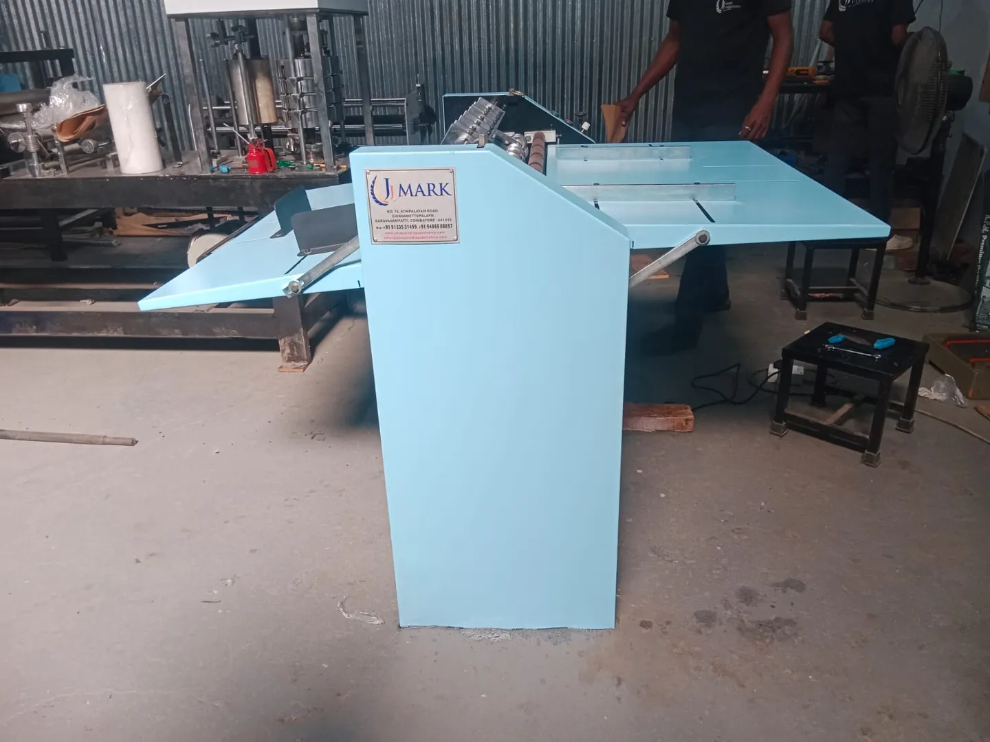 JJ Mark Roller Creasing machine is in Kerala,
Dim...