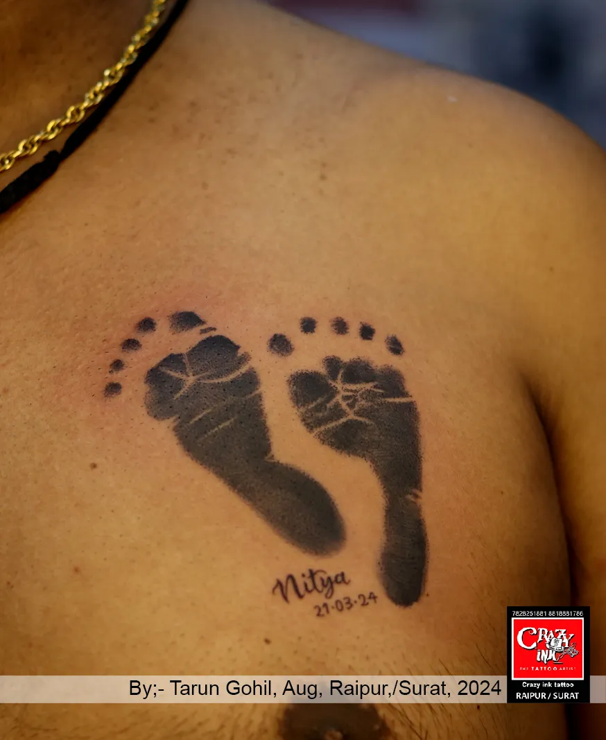 THIS TENDER BABY FOOTPRINTS TATTOO CELEBRATES THE ...
