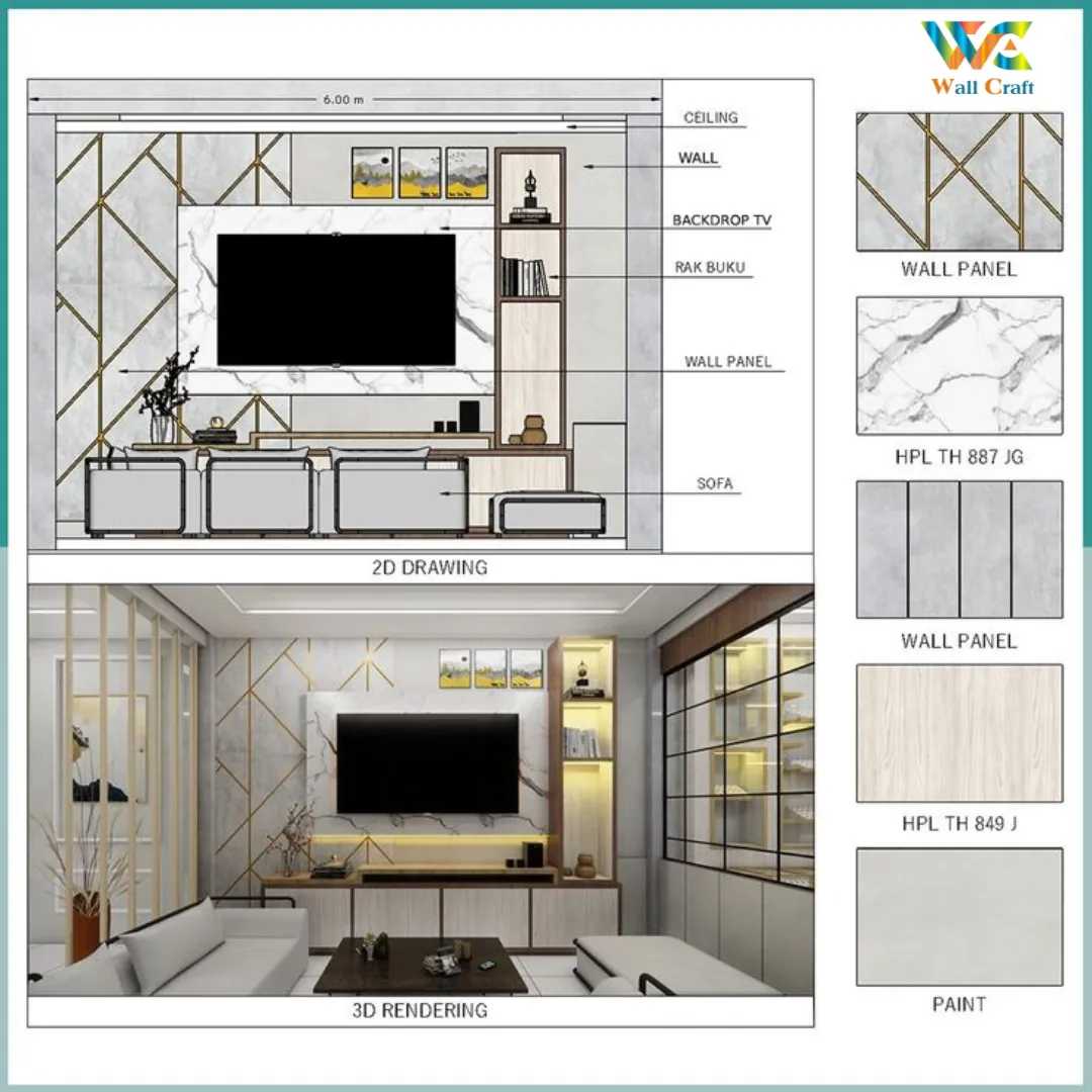 "Elevate your living space with a TV panel that bl...