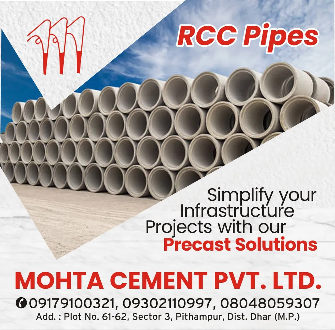 Best RCC Pipes Wholesaler in Indore
Mohta Cement P...