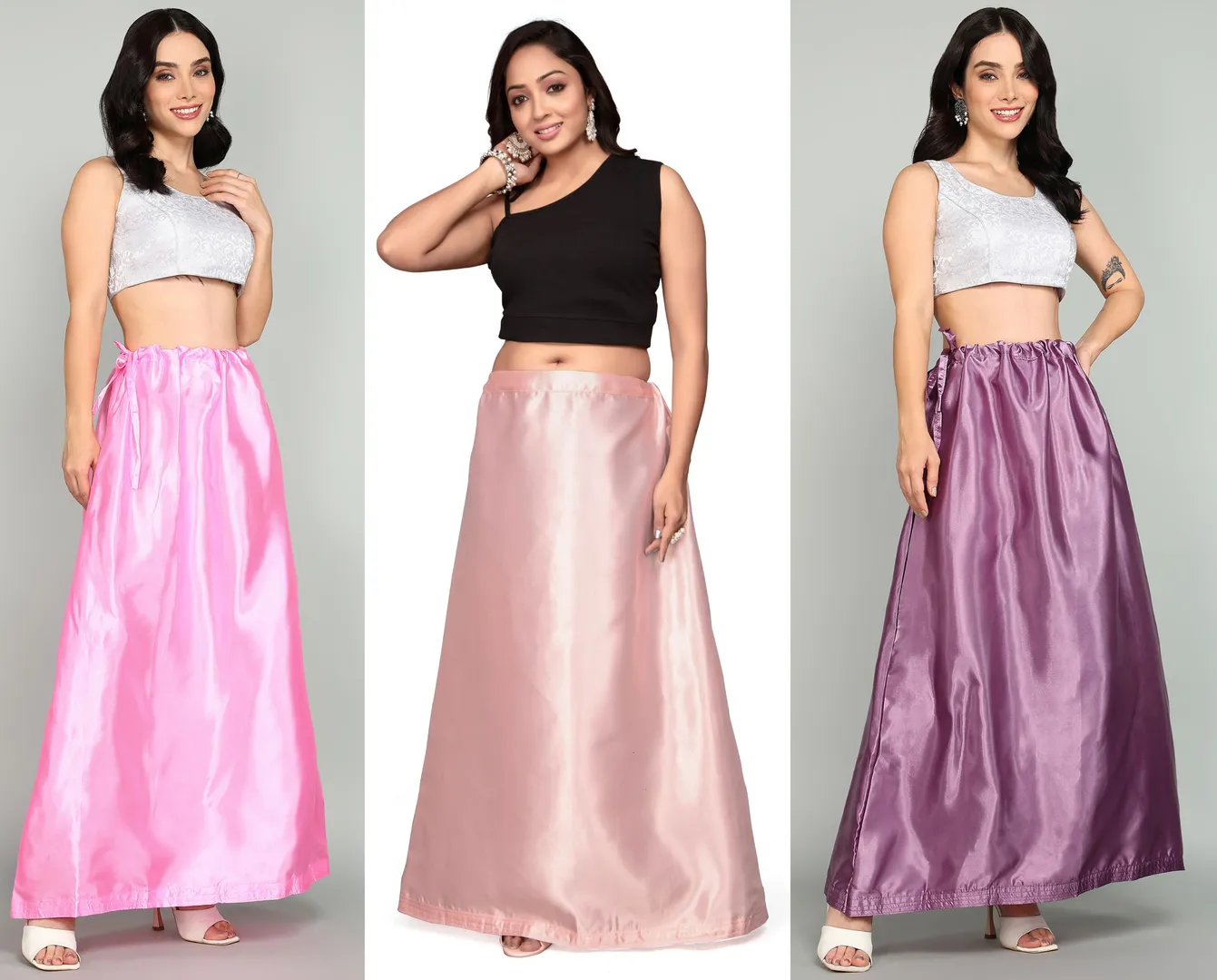 All colors in Satin Petticoat now in stock. More t...