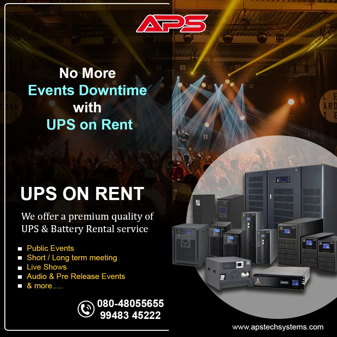 UPS on Rental Services
Say goodbye to event downt...