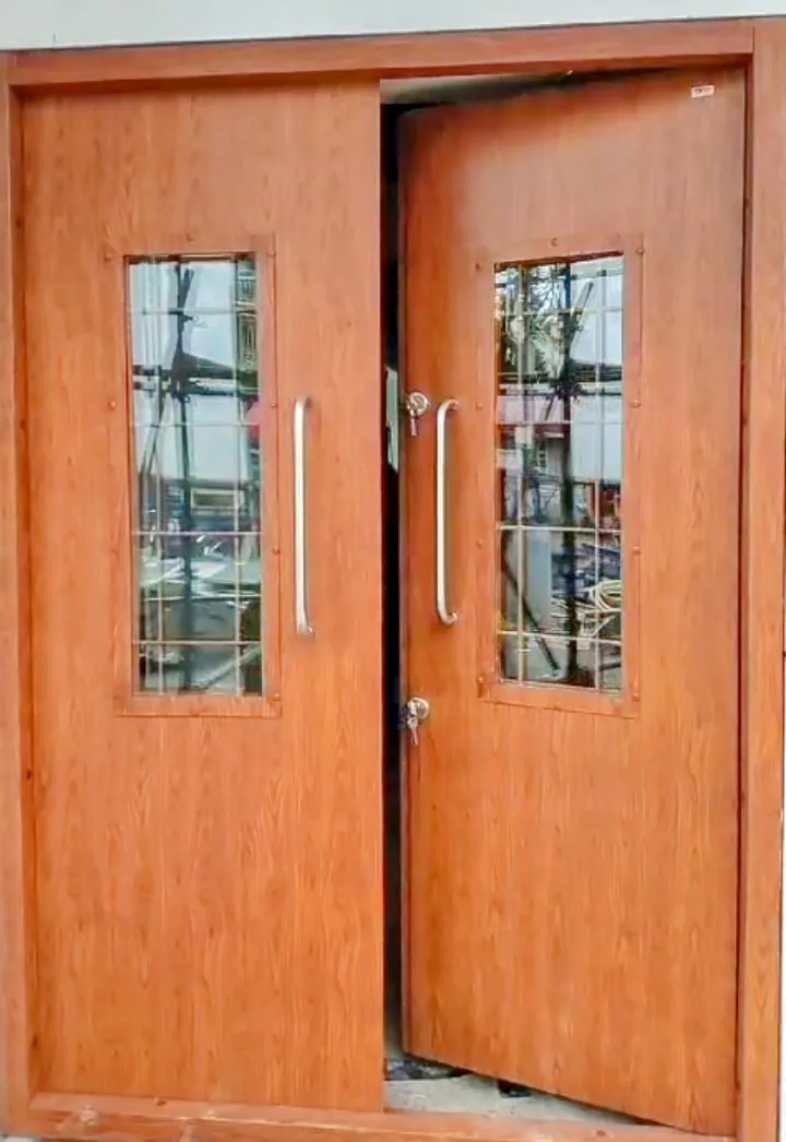 "Wooden Finish Steel Door Manufacturing in Coimbat...