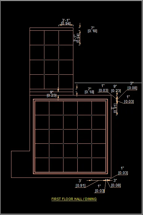 Floor Drawing for Hall/ Dining: A floor drawing (o...