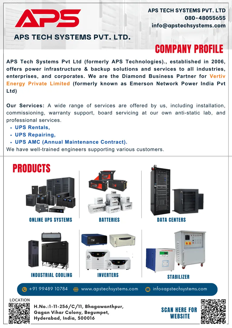 Online UPS Dealers in Hyderabad
We have 19 years ...