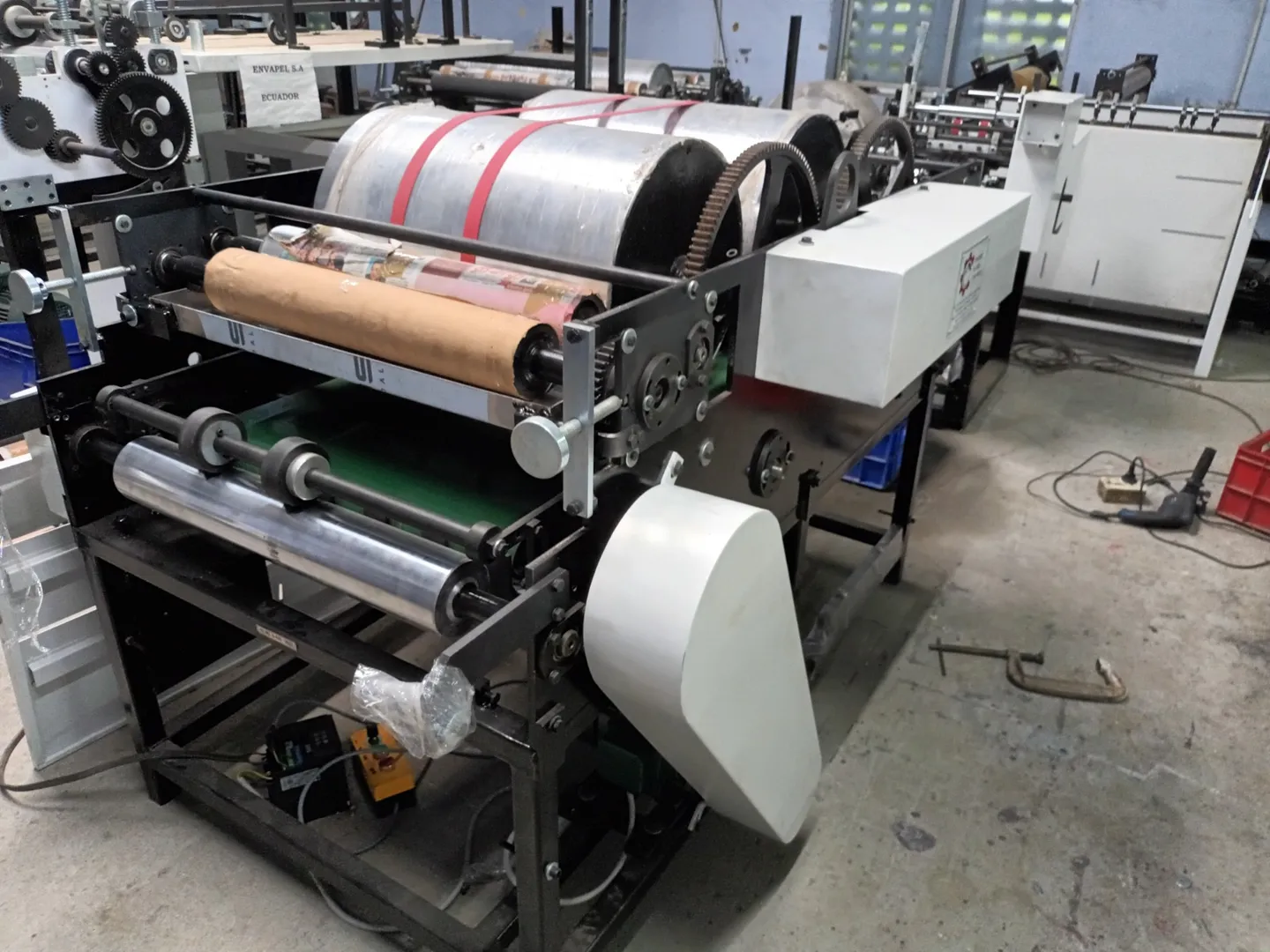JJ Mark Flexographic Bag to bag printing machine i...