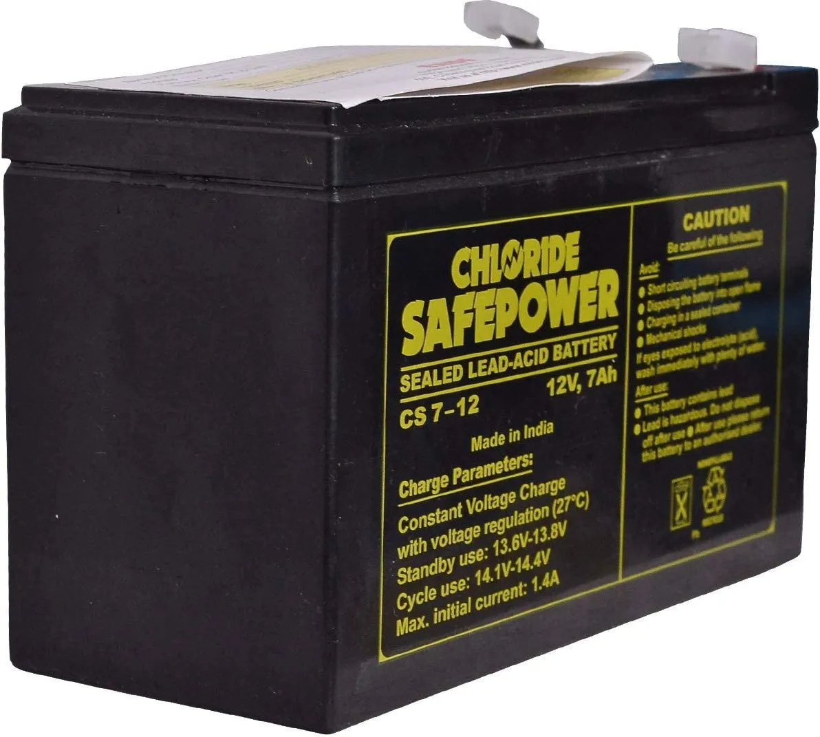 Exide battery 12 Volt 7 AH ( Chloride)
UPS Battery...