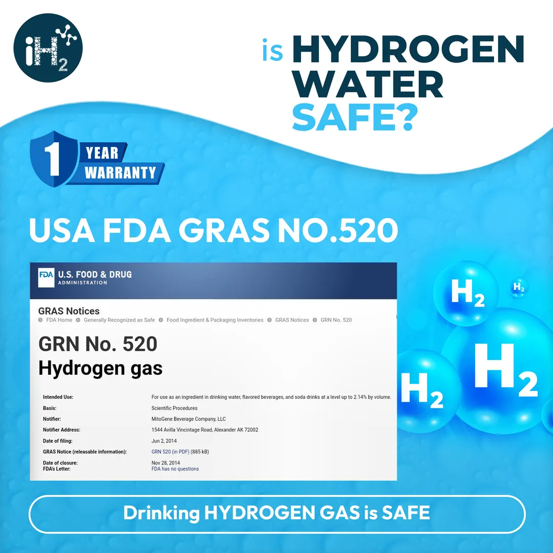 IS HYDROGEN WATER SAFE TO DRINK Yes as per the Uni...