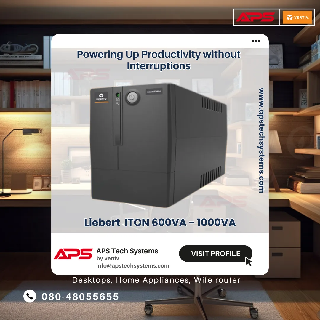 VERTIV Liebert ITON CX 600VA - 1000VA UPS,
Effec...