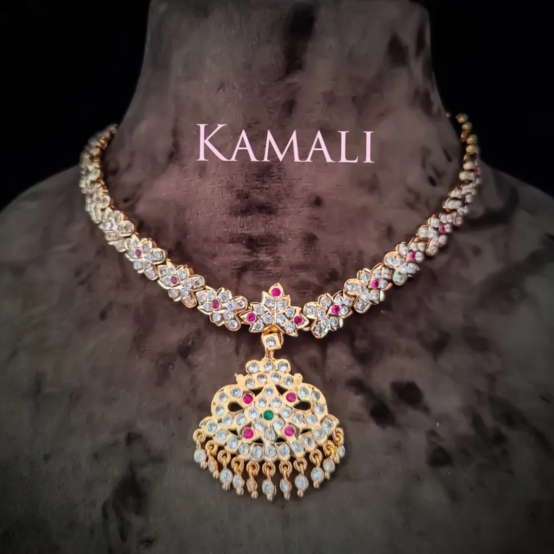 Impone Necklace with close settings - Hand Crafted...