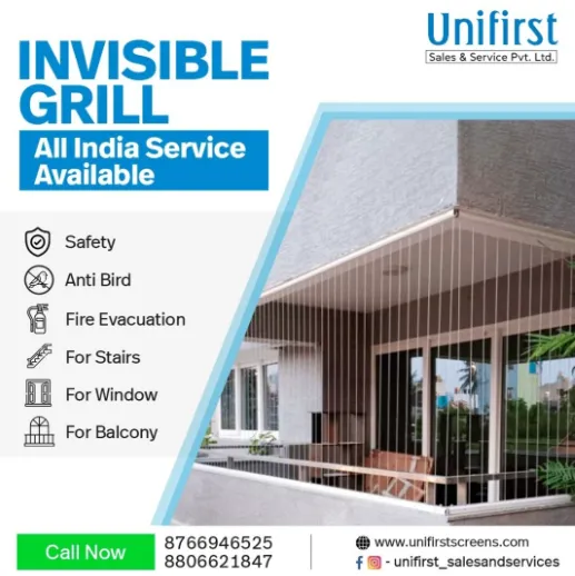 Stylish and Secure Balcony Grills in Nagpur Unifir...