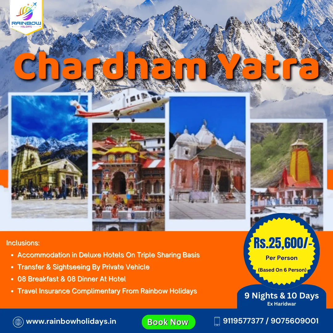 Chardham Yatra Package – 9 Nights & 10 Days | Ex H...
