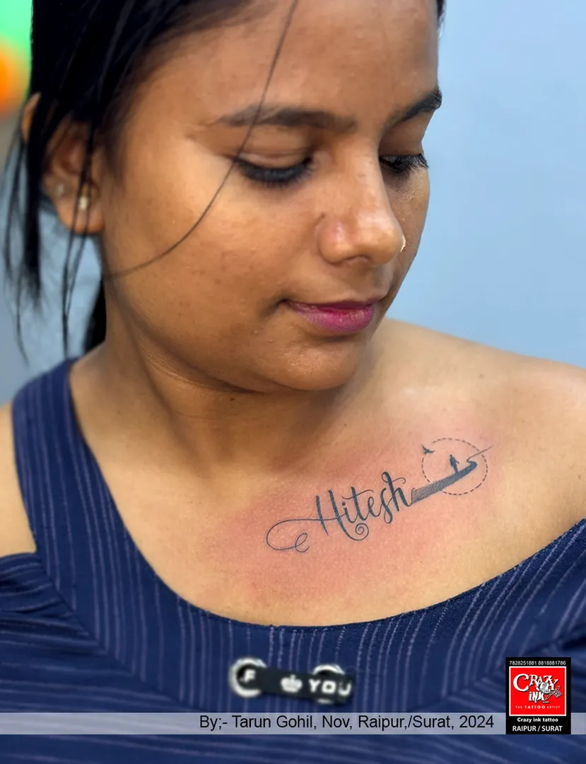 A MINIMALIST NAME TATTOO
"Simple, elegan...