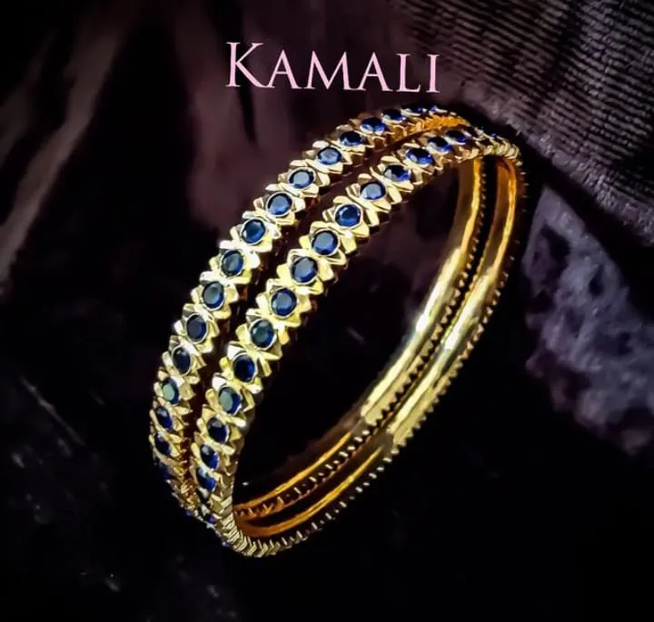 Blue Stone Impon Bangle
Hand crafted Traditional ...