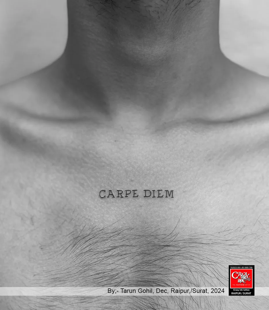 CARPE DIEM
This elegant "Carpe Diem" tattoo ...
