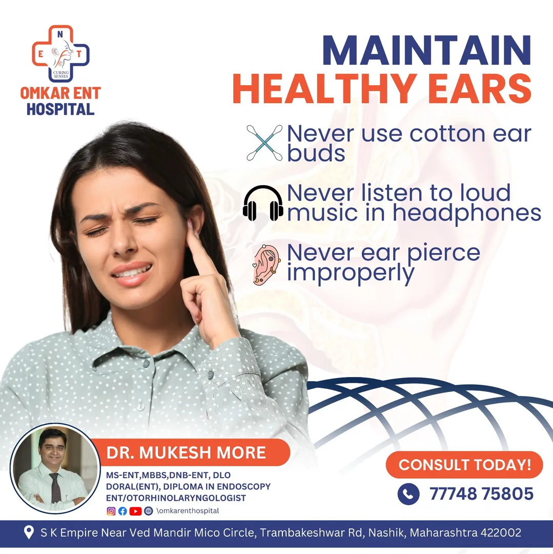 To Maintain Ear Health, you can:
✓Protect your ea...