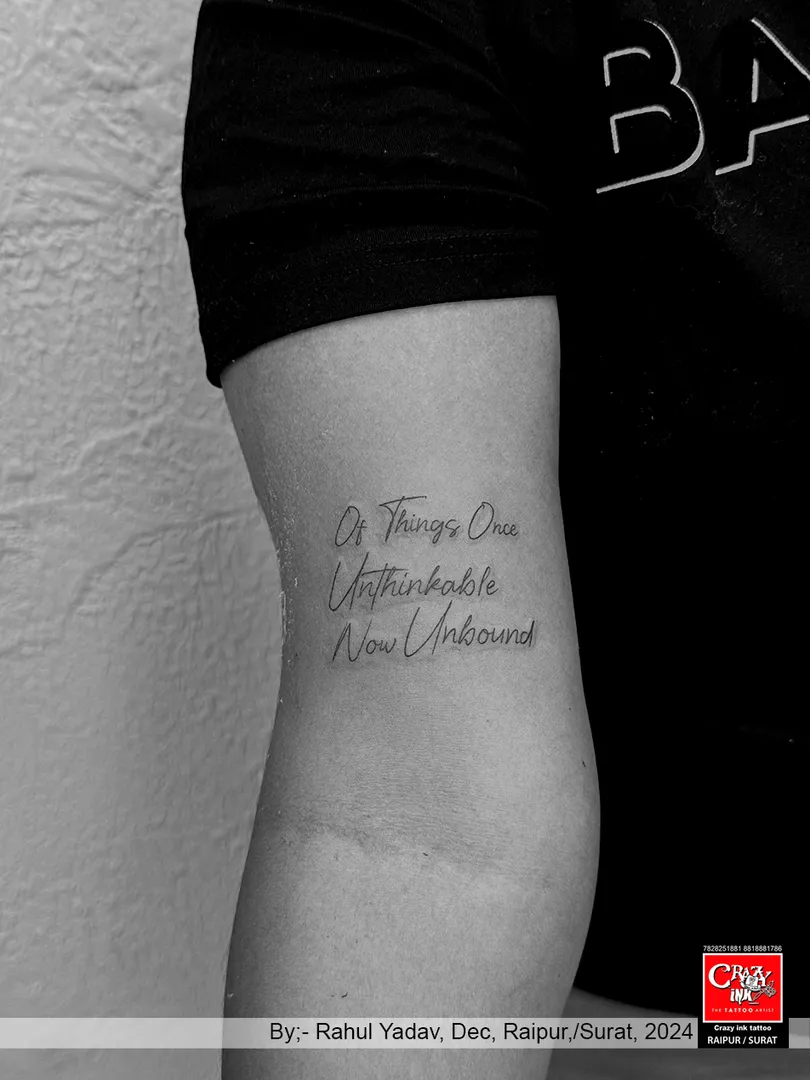 OF THING ONCE UNTHINKABLE NOW UNBOUND This beautif...