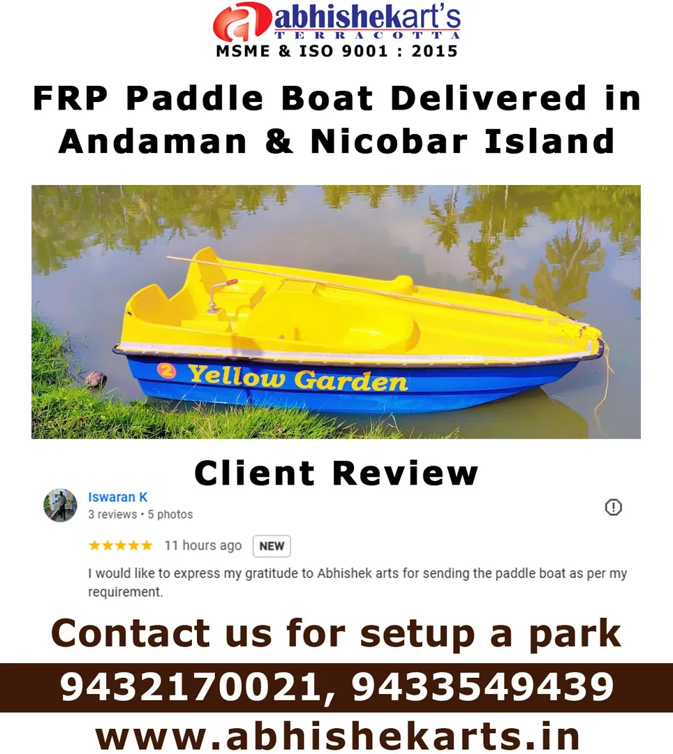 Abhishek Arts — Premium FRP Paddle Boat & Fibergla...