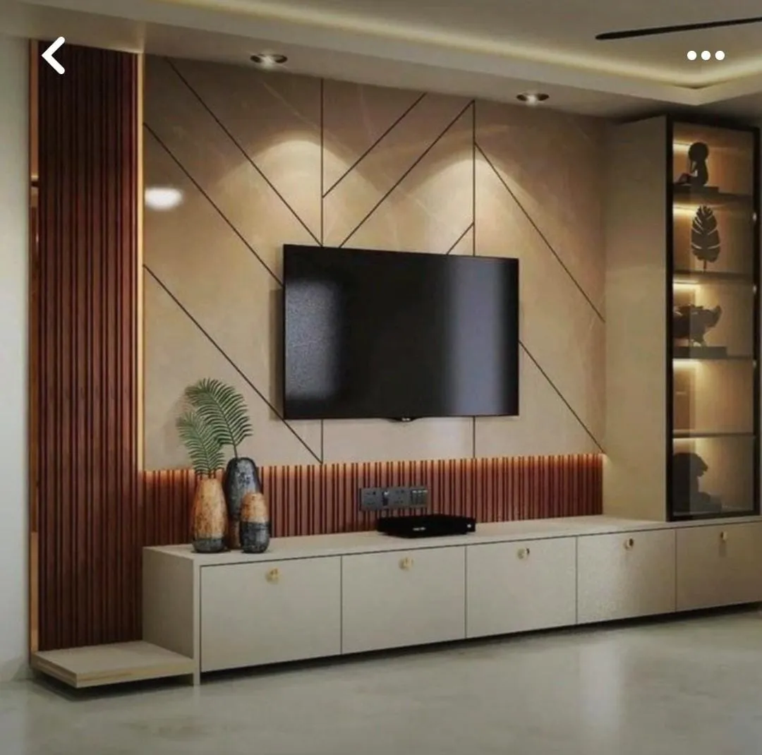 "This modern TV unit combines style and functional...