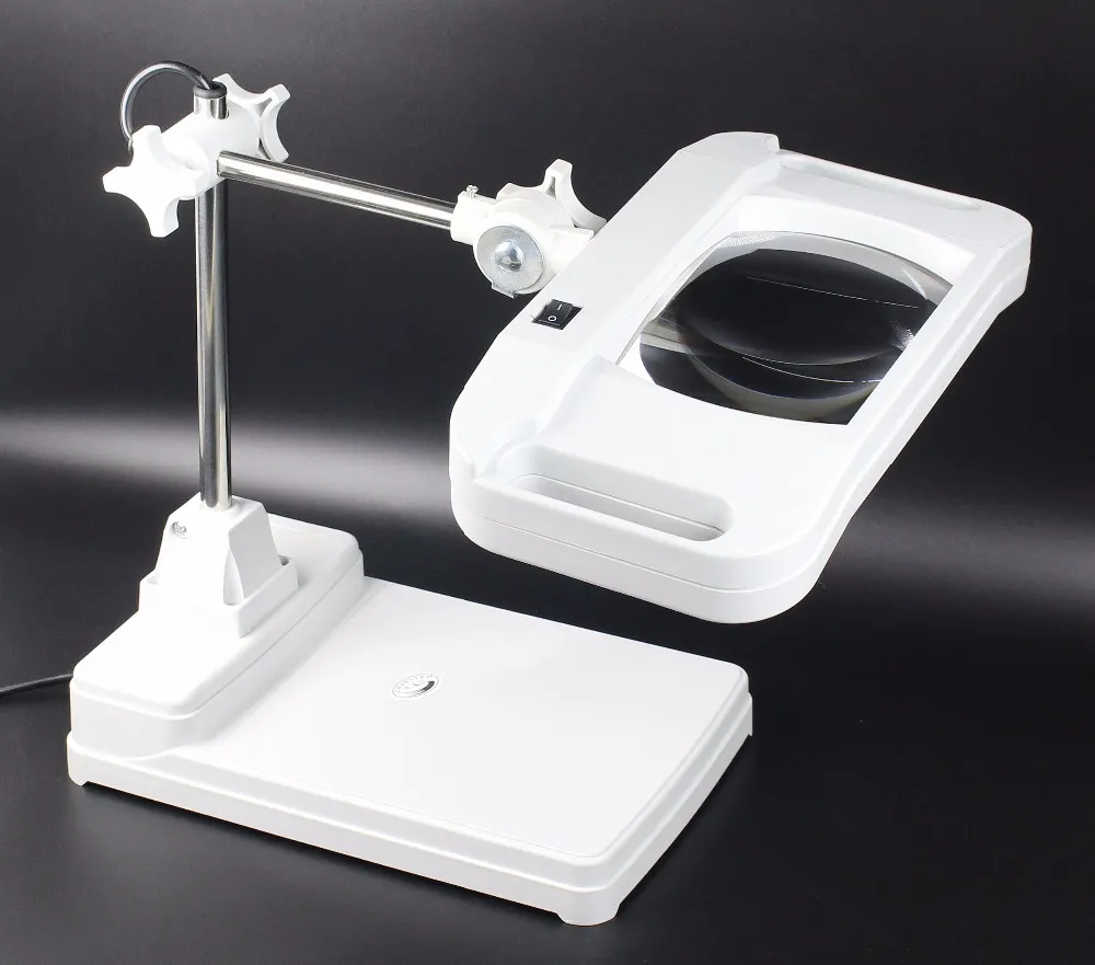 MAGNIFIER RECTANGULAR 10X TABLE TOP
Size: Glass d...