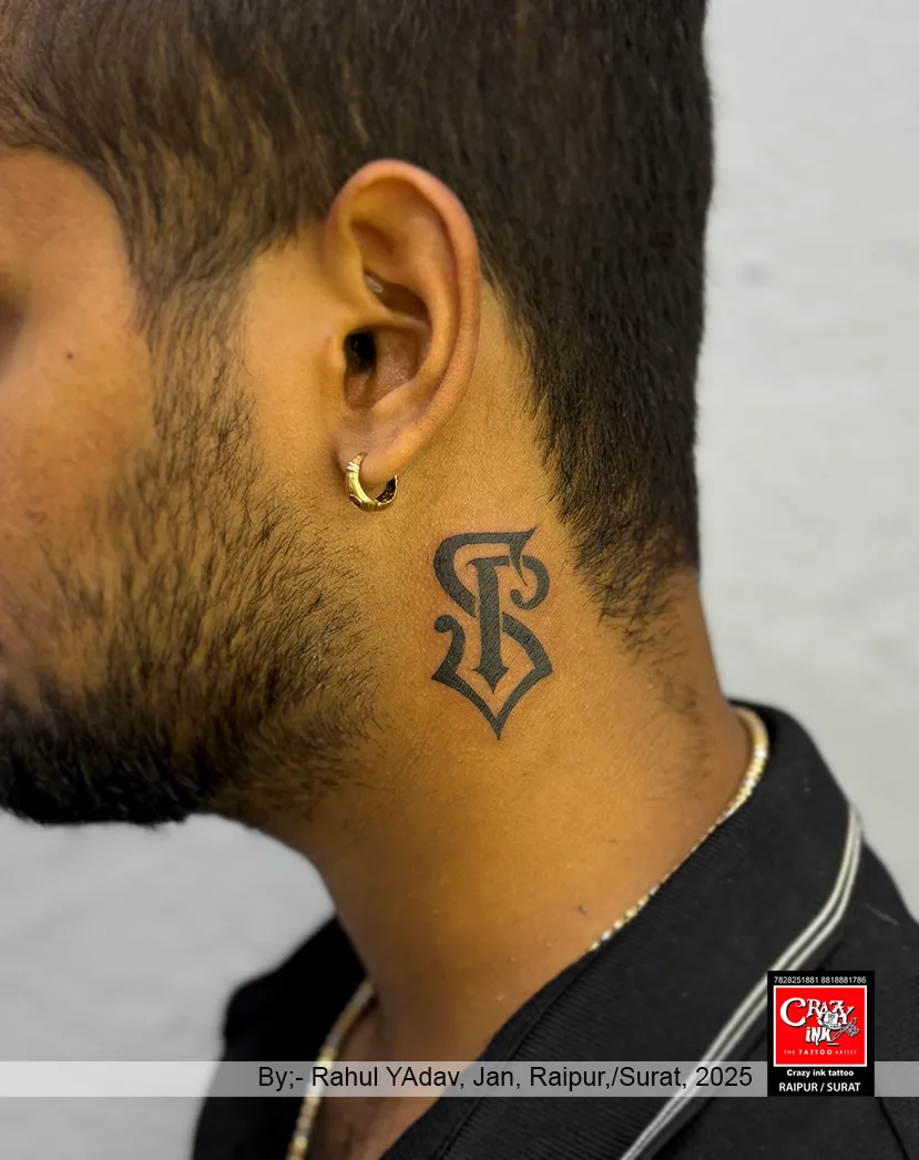 BOLD AND STYLISH🖤
This unique neck tattoo f...