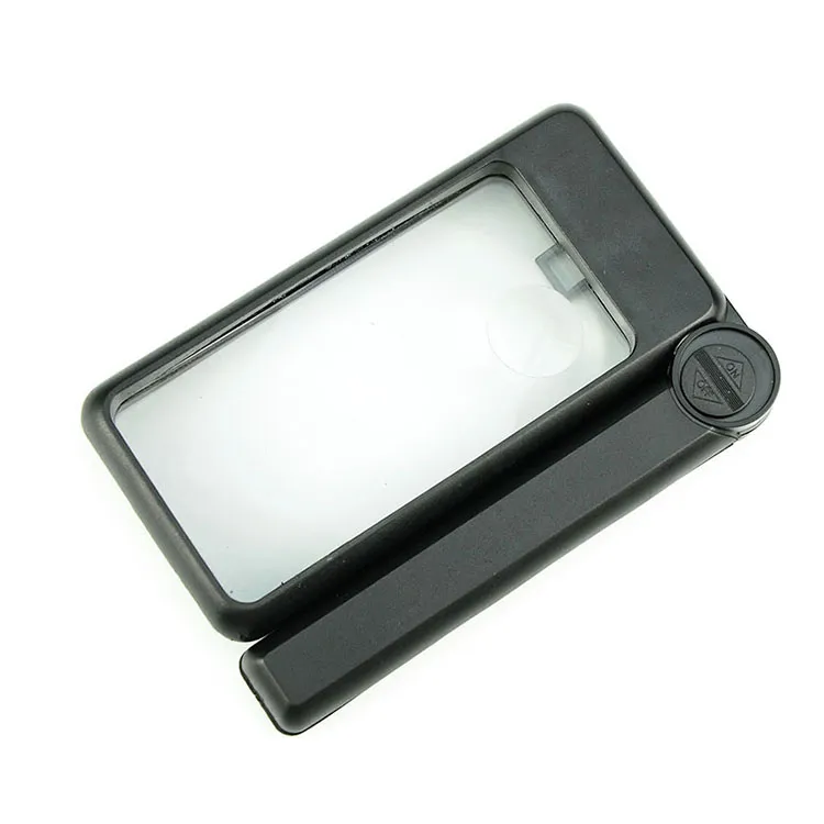 Handheld foldable rectangular
magnifying glass wit...