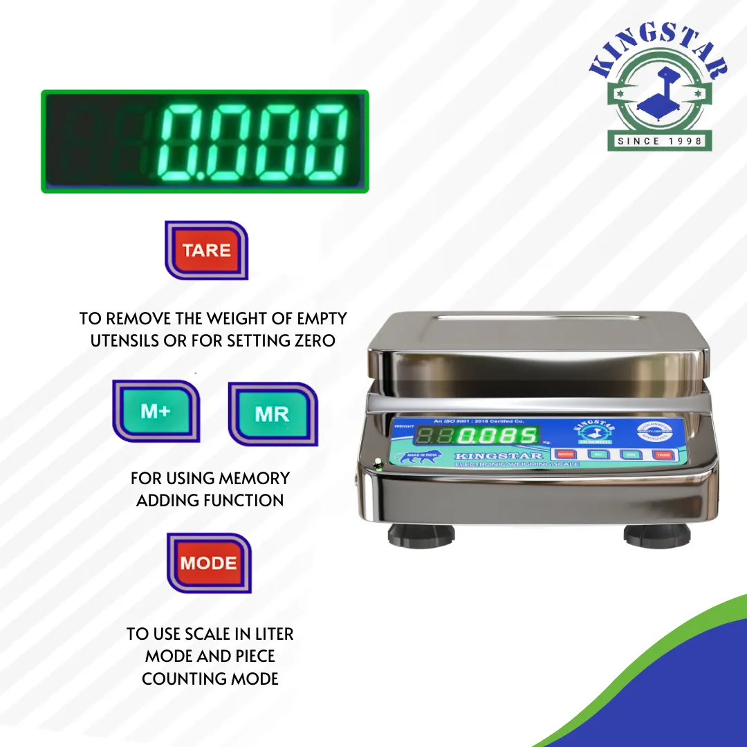Kingstar Mini SS Electronic Weighing Machine Manuf...