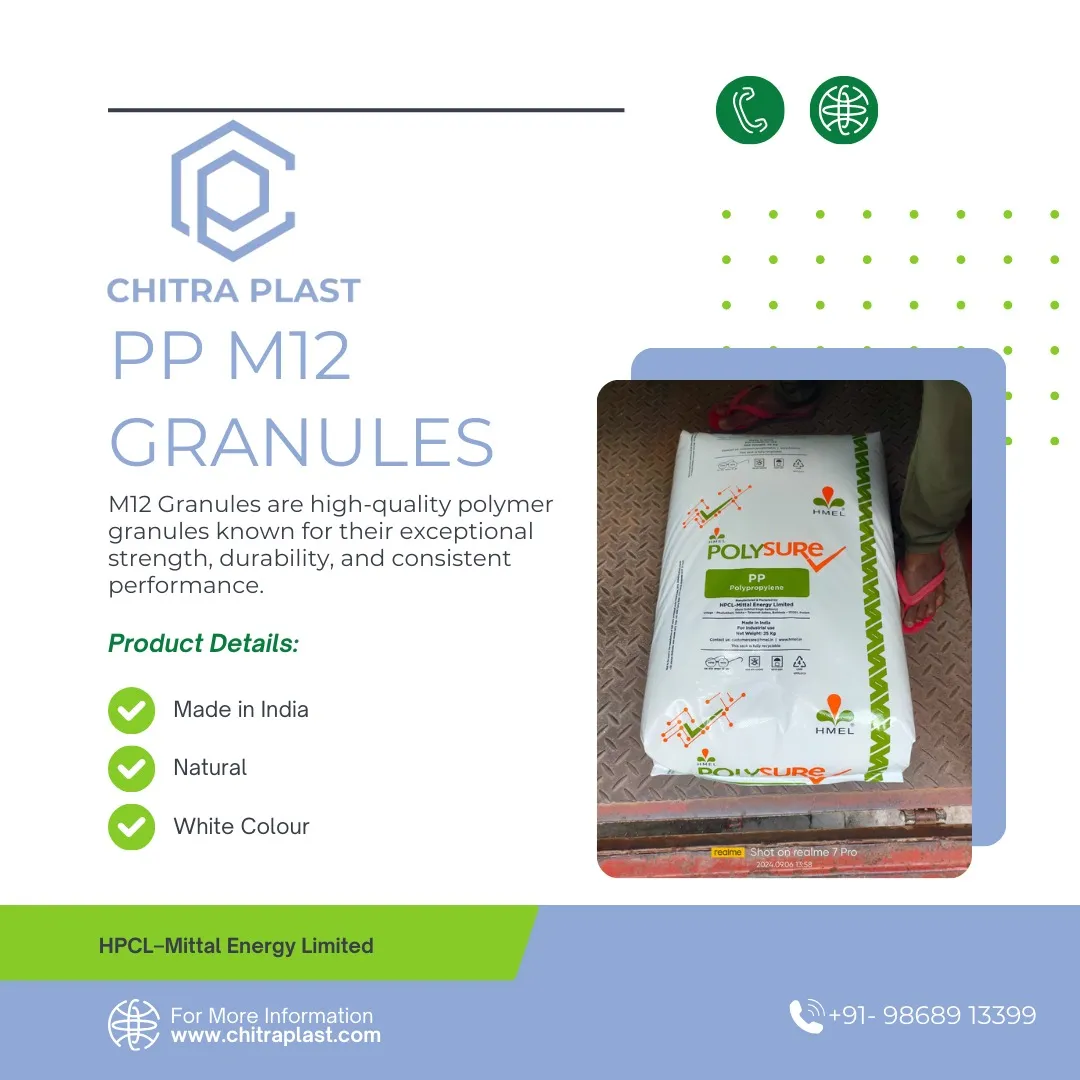 PP M12 Polypropylene Granules
PP M12 Granules are...