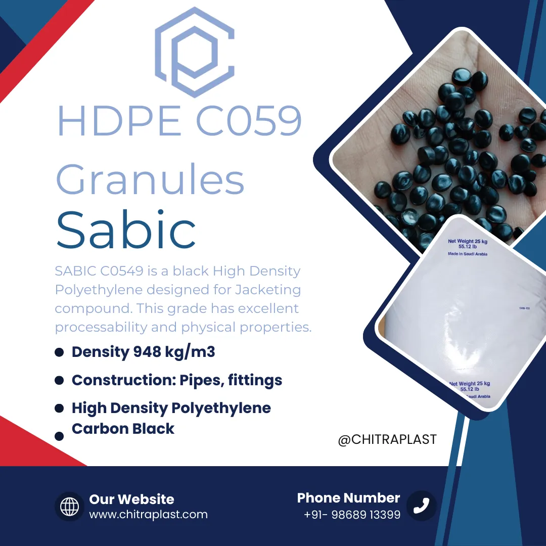 C0549 is a black High Density Polyethylene
SABIC ...