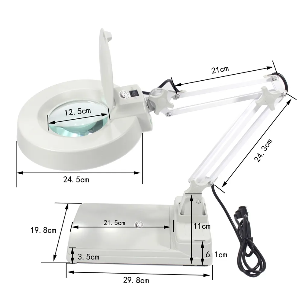 MAGNIFIER 5X TABLE TOP
Size: Glass diameter 127mm...