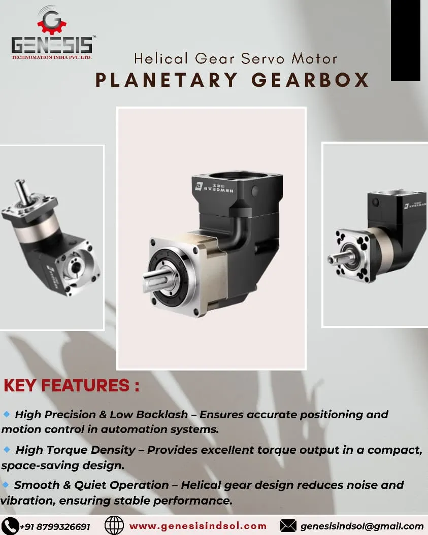 A helical gear servo motor planetary gearbox is a ...