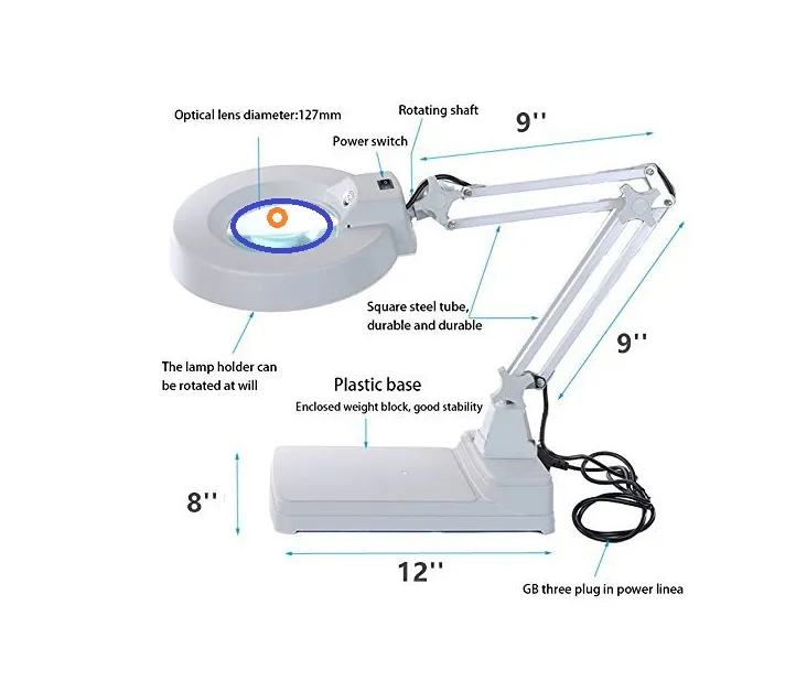 MAGNIFIER 20X TABLE TOP
Size: Glass diameter 127m...