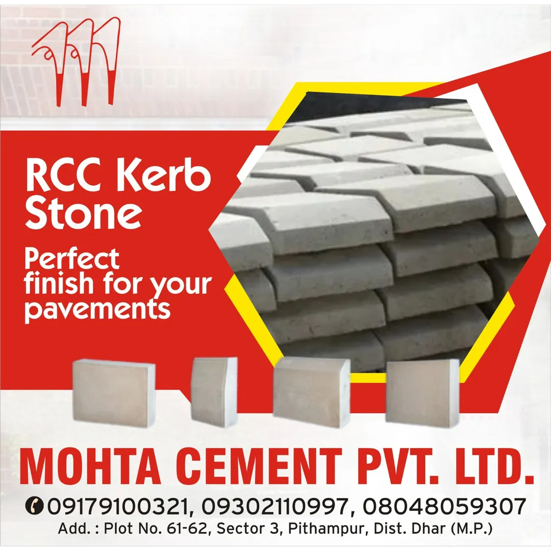 Best RCC Kerb Stone Seller in Indore
Mohta Cement...