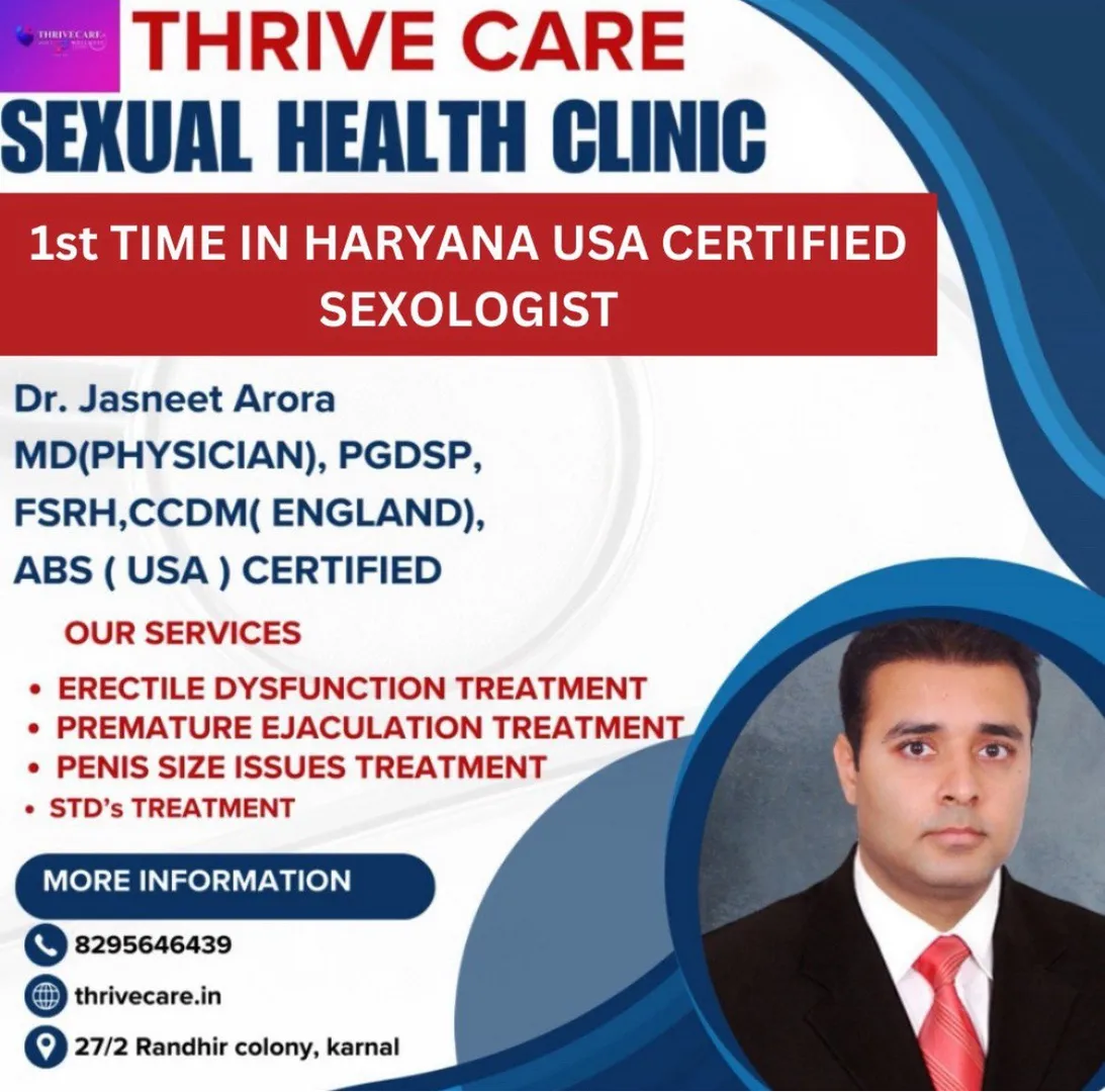 Best sexologist in karnal Thrive care Arora Dawakh...