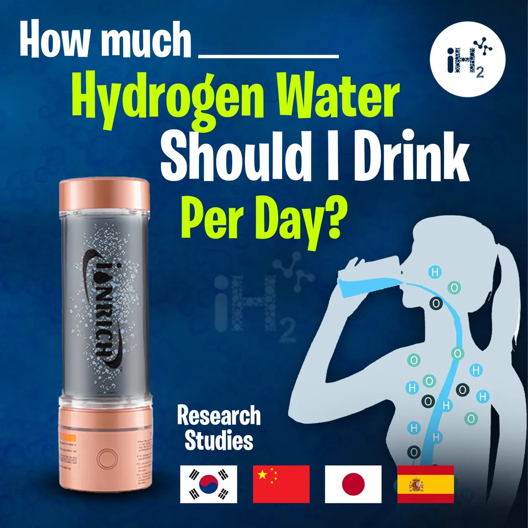 How much hydrogen water is recommended per day? wa...