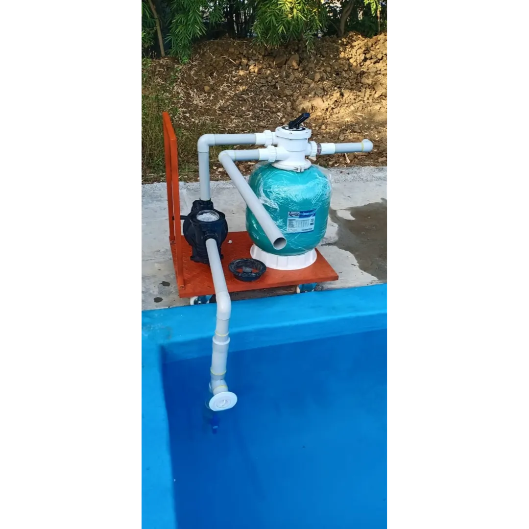 Swimming pool Trolley Filter Installation Work in ...