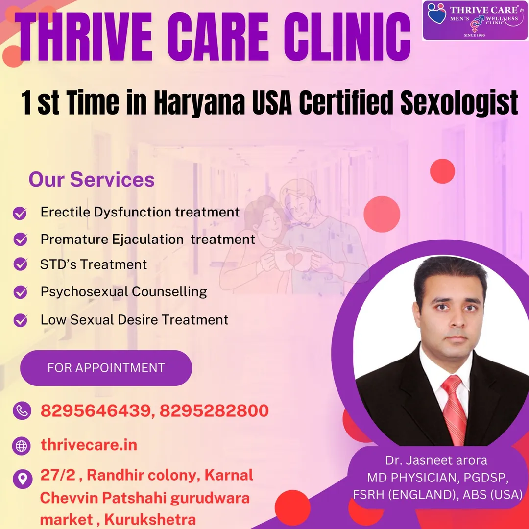 Sexologist in panipat Thrive care arora Dawakhana
...
