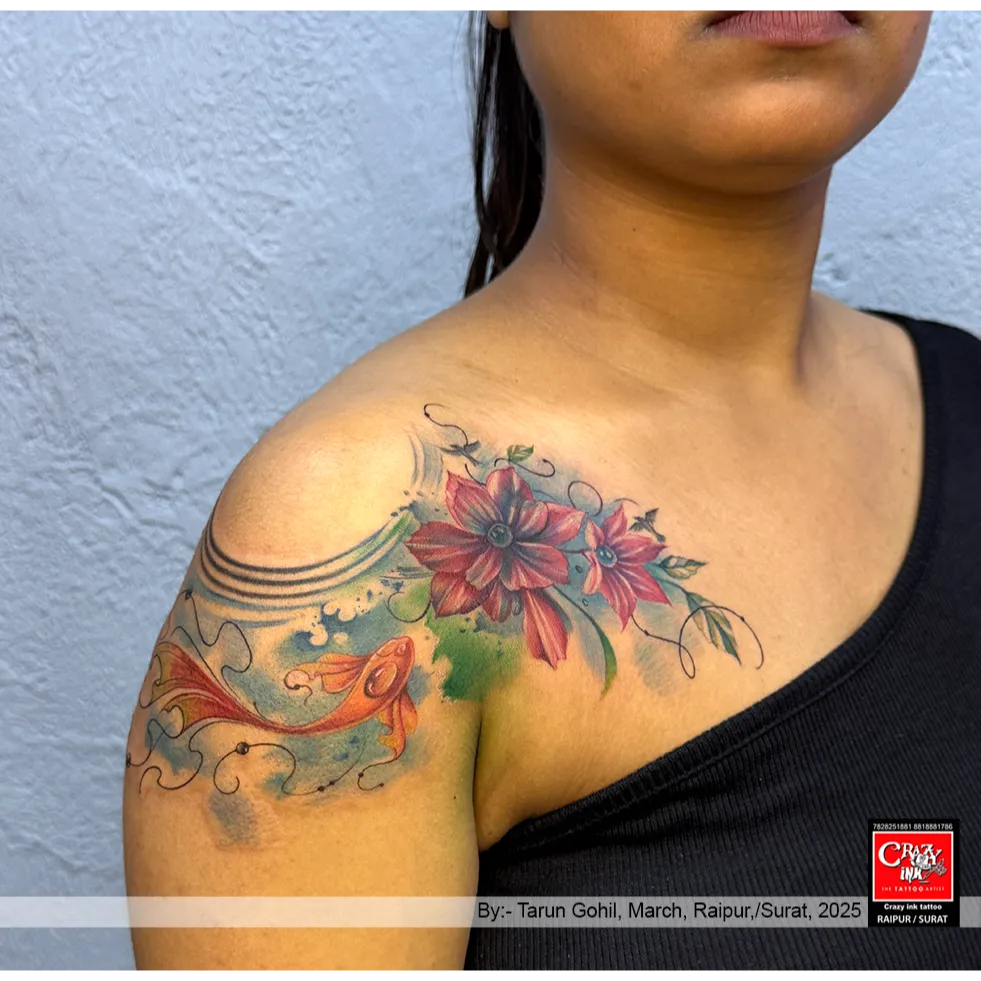 NATURE IN MTION - SHOULDER MASTERPIECE OF FLORAL &...