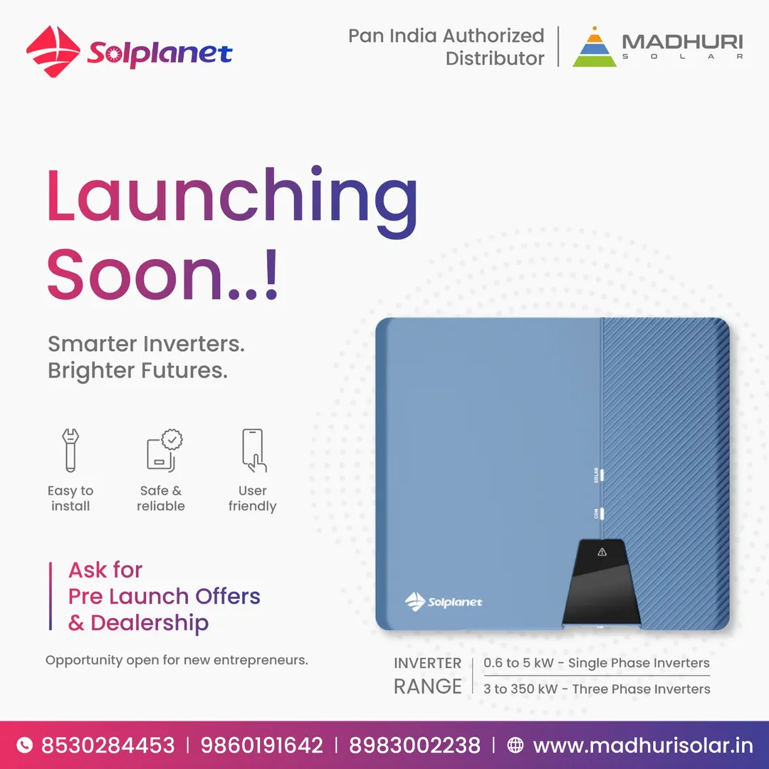 🚨 BIG NEWS!
Madhuri Solar is proud to introduce So...