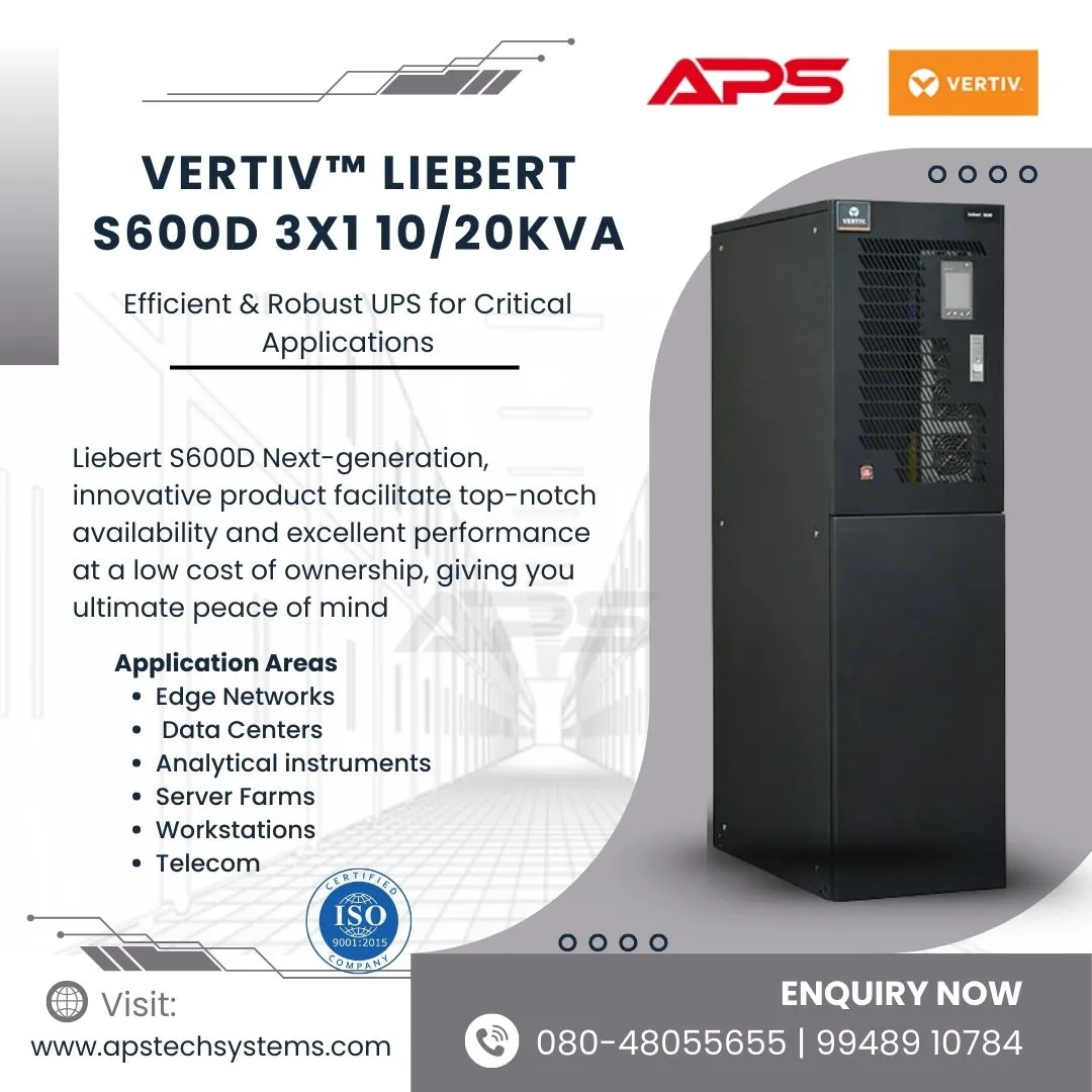 Liebert S600D 10- 20kVA Industrial Online UPS
Uni...