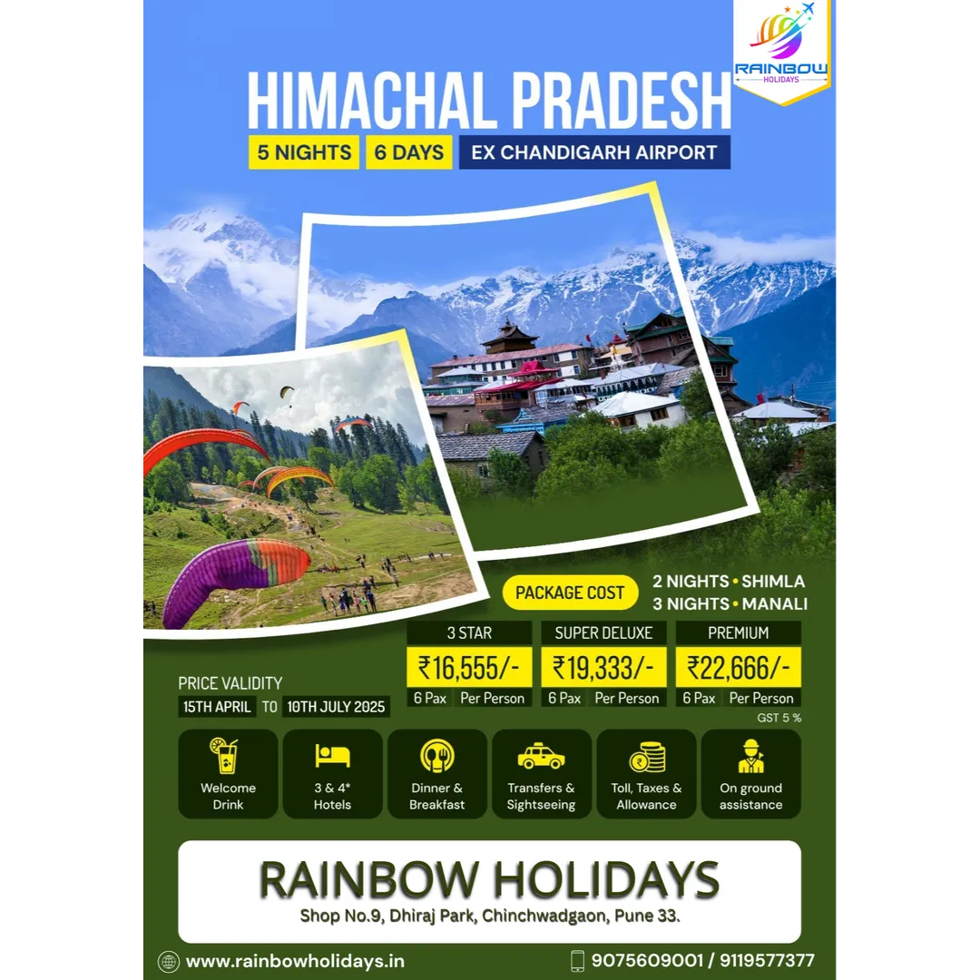 Escape to Himachal Pradesh – 5 Nights / 6 Days fro...