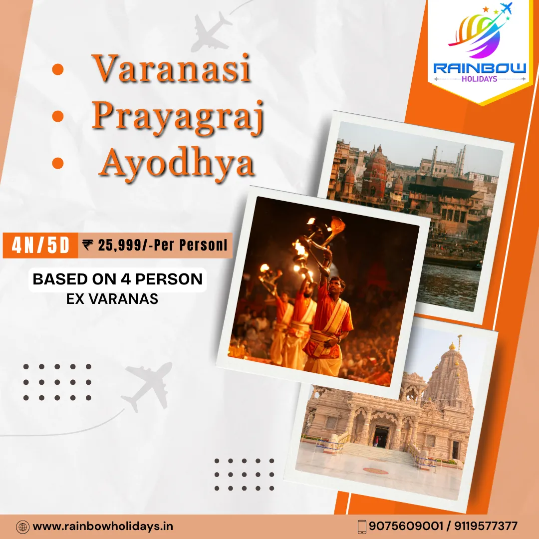 Spiritual Getaway to Varanasi, Prayagraj & Ayodhya...
