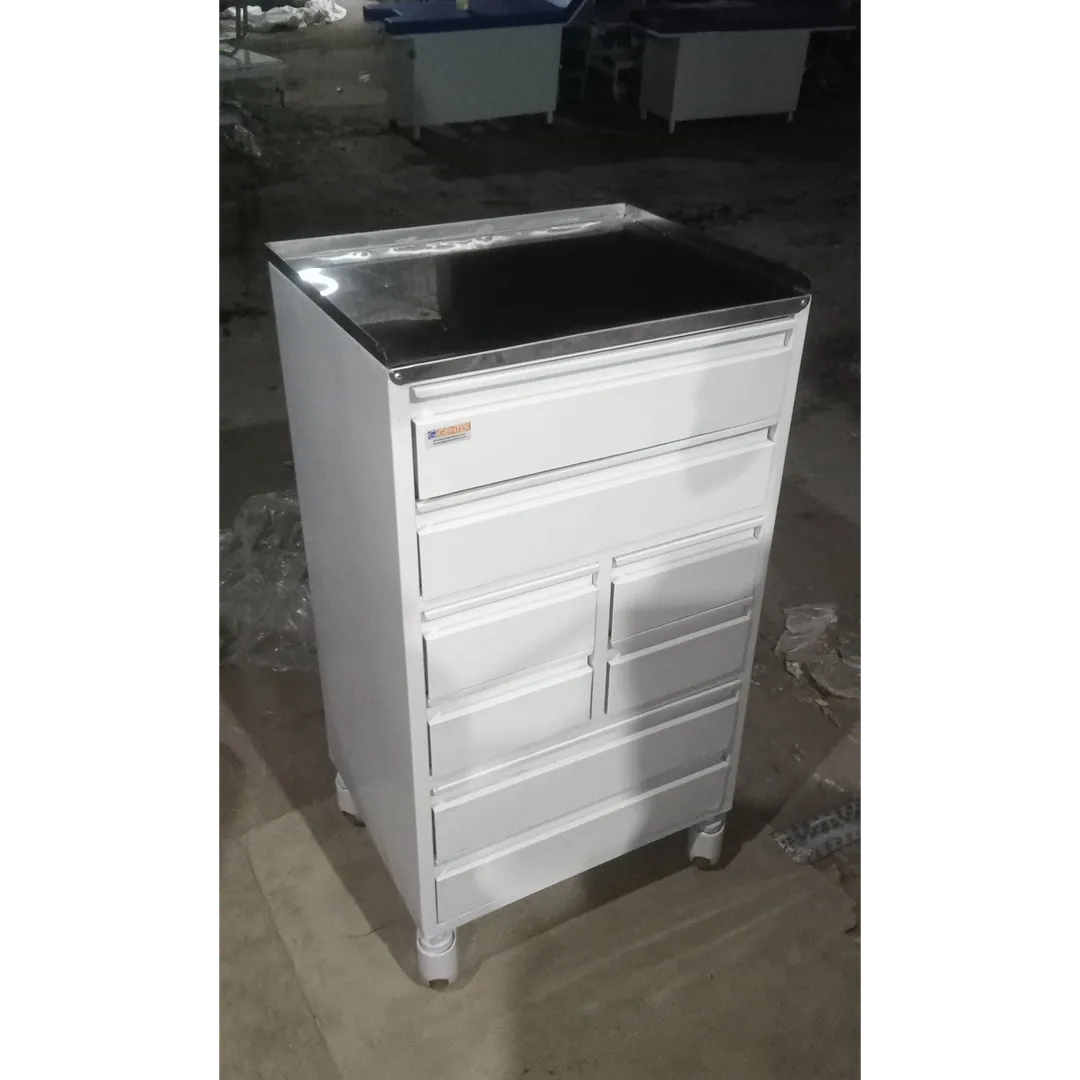 Medicine Trolley M.S With S.S Top Multi Drawer GM...