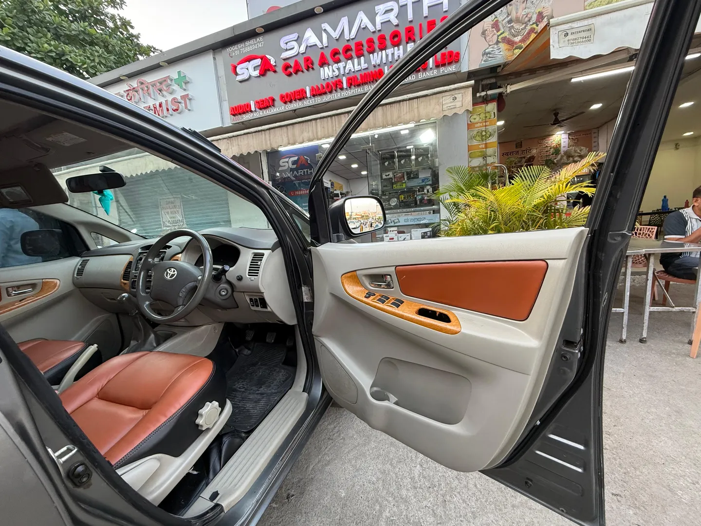 Car interior work. Car interior decoration. Car do...