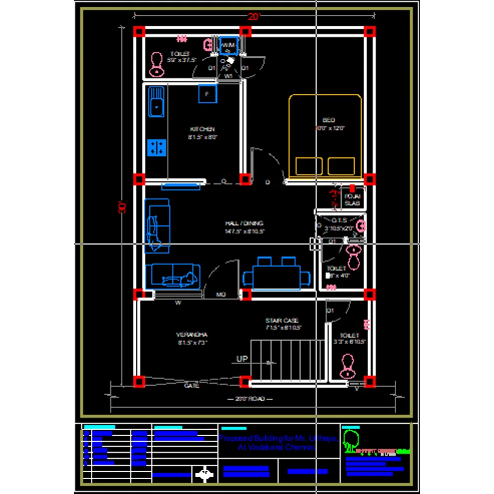 Ground floor plan : A ground floor scheme drawing ...