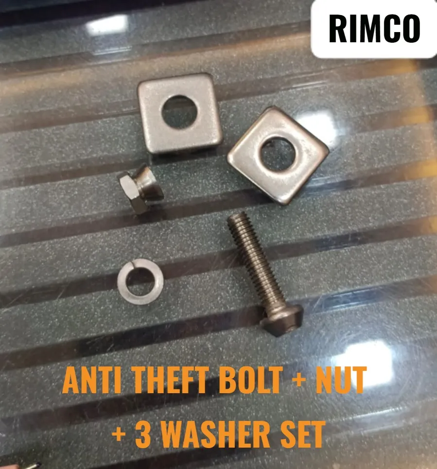 π Anti-Theft Bolt & Nut Set with Square Washer & S...