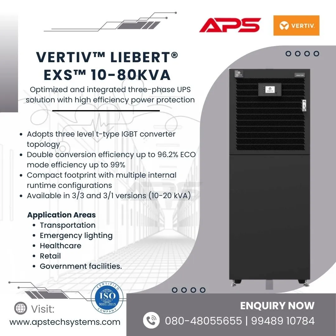 Industrial Online UPS Dealers
Liebert EXS is perf...
