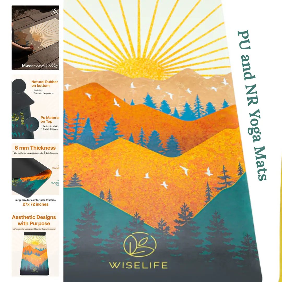 Designer PU and Natural Rubber Yoga mats wholesale...