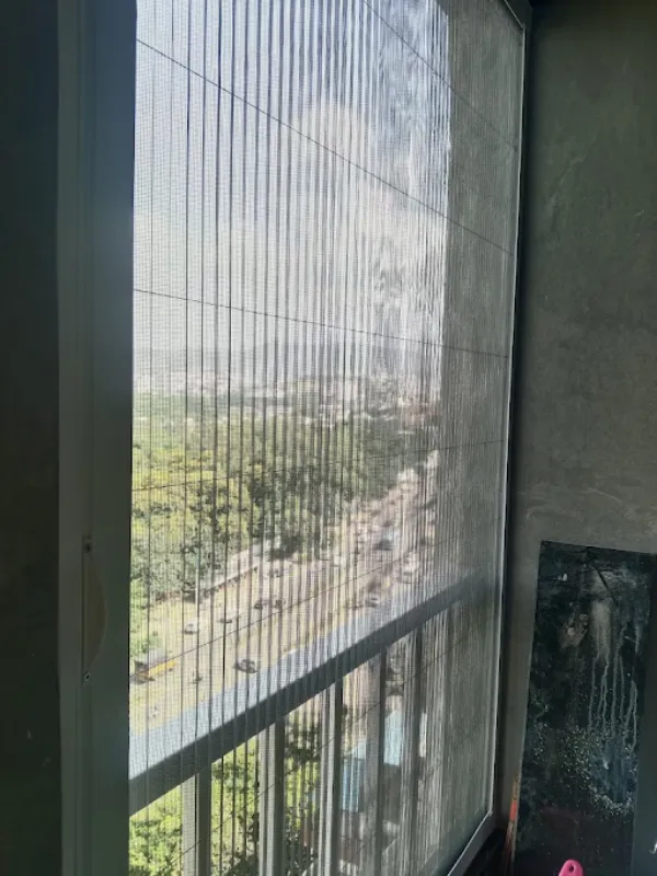 Pleated Mosquito Net For Balcony in Banner – Styli...
