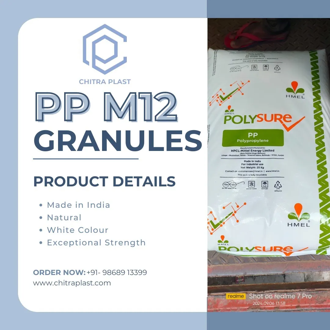 Premium quality PP M12 Granules – perfect for inje...